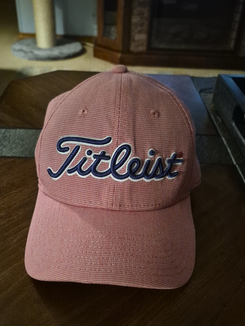 Titleist Pink Baseball-Style Golf Cap with Navy Script